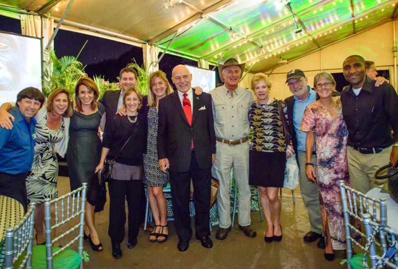 Gorilla Doctors staff and board members at the Houston Zoo gala to raise funds for gorilla conservation efforts.
