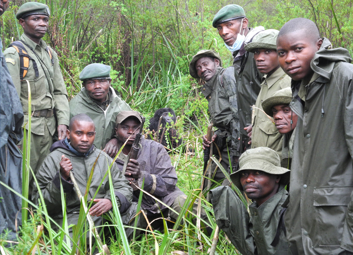 National Park rangers who have participated in the Gorilla Doctors Employee Health Program.