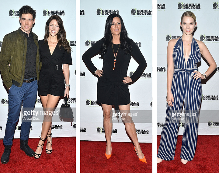 Some of the celebrities in attendance at Gorilla Love 2: Tanner Novlan, Kayla Ewell, Patty Stranger and Claudia Lee.