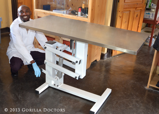Eickemeyer Donates Surgical Table to Gorilla Doctors